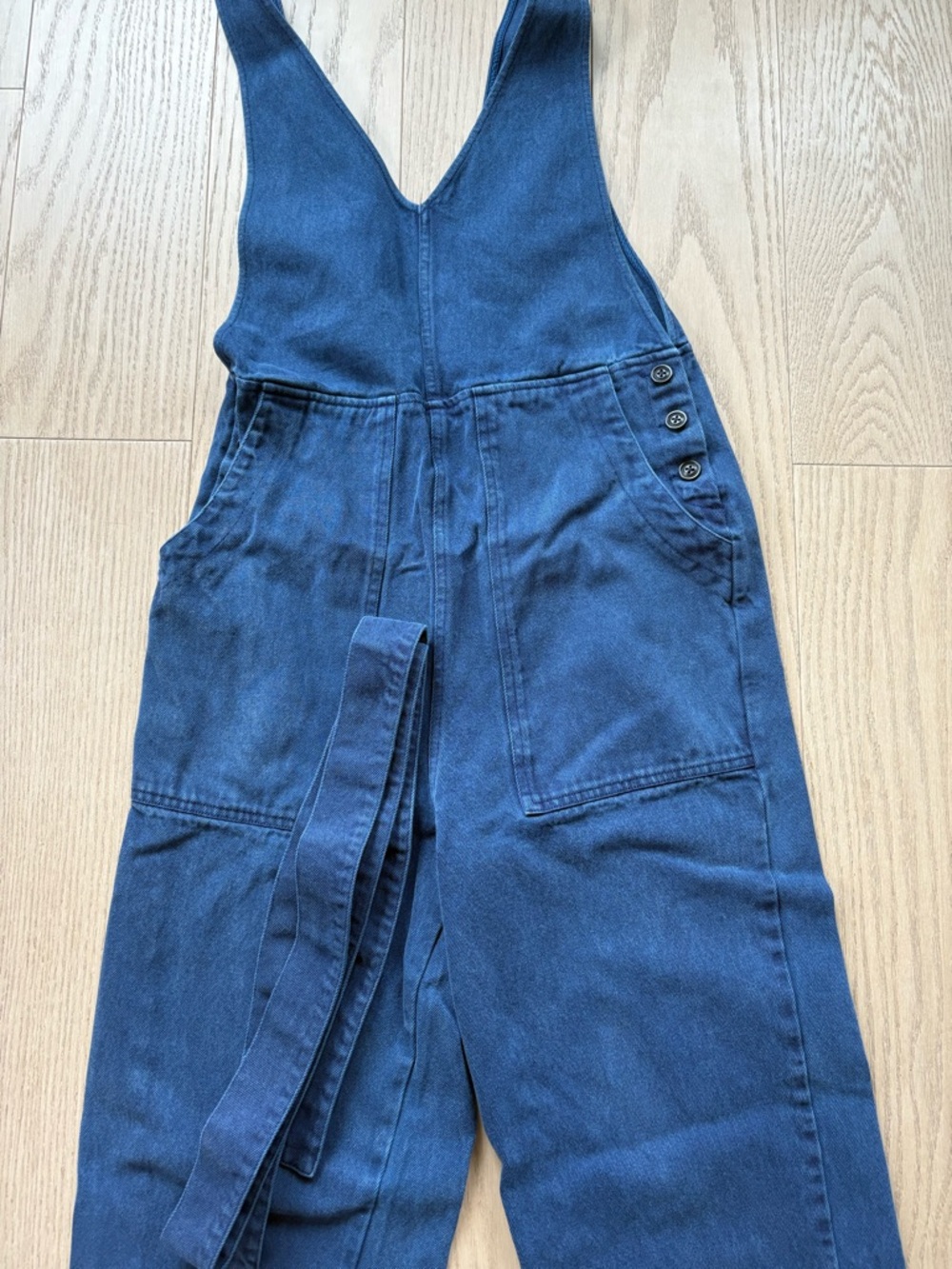 Alex Mill Ollie 100% Cotton Overalls Jumpsuit Womens Size XS Blue - Picture 2 of 10